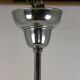 Bauhaus chrome & wood chandelier, 1940