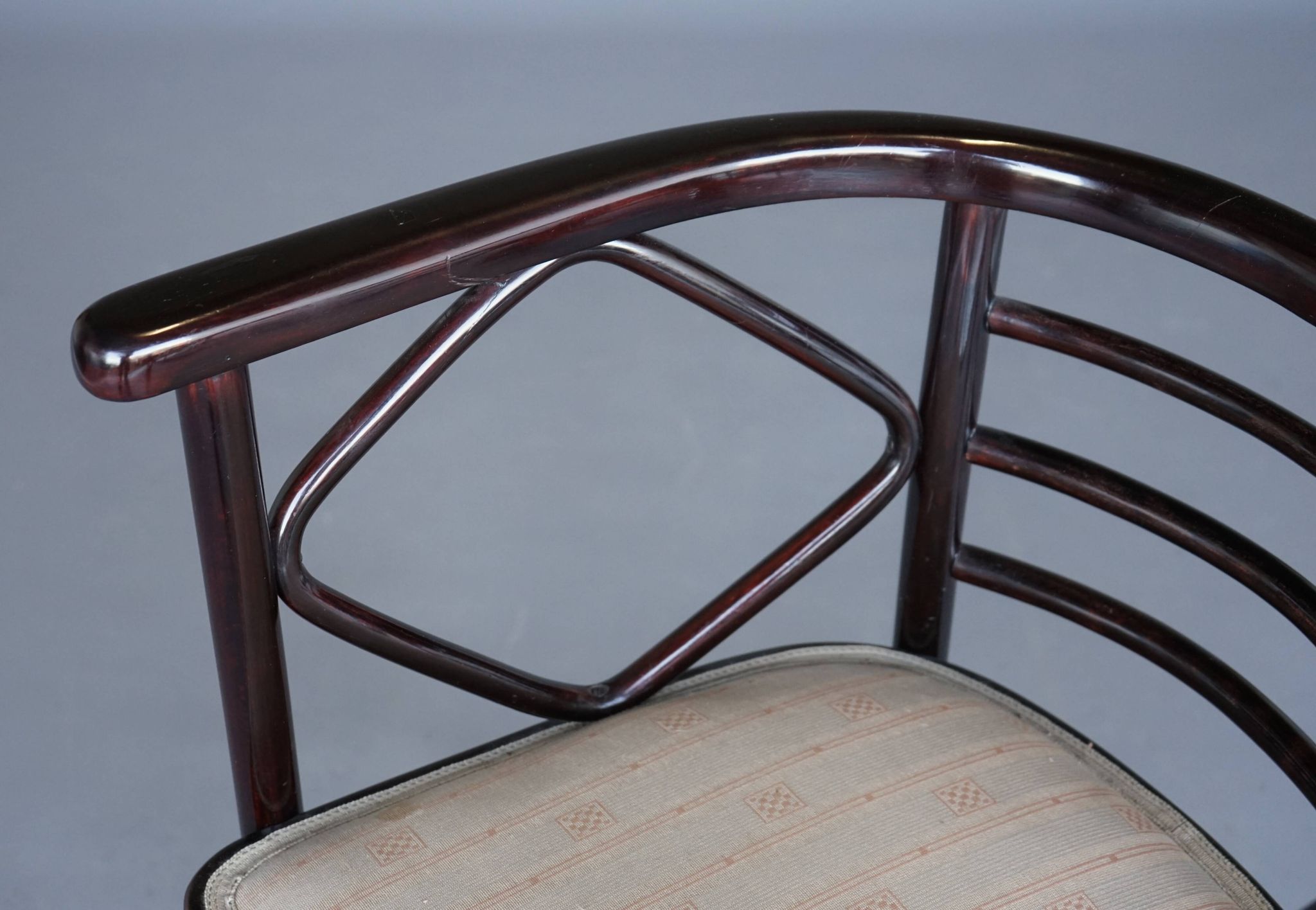 Model 728 'Fledermaus' chairs attributed to Josef Hoffmann for J & J Kohn,