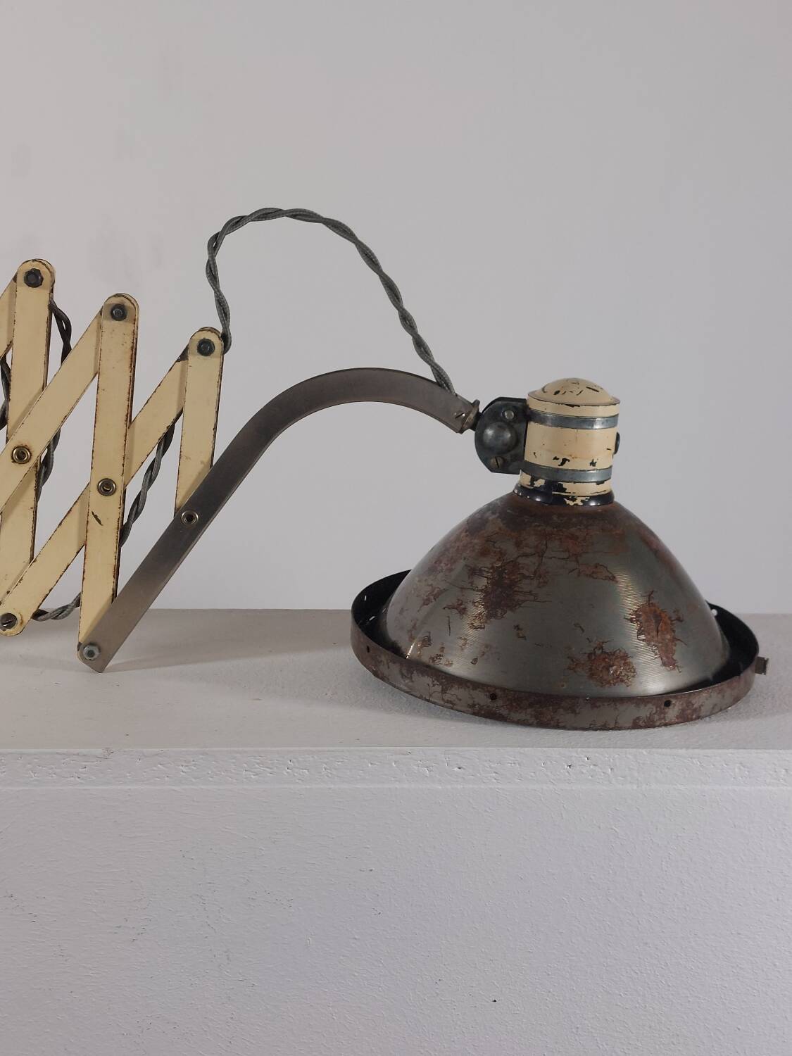Lampe murale à ciseaux extensible vintage industriel