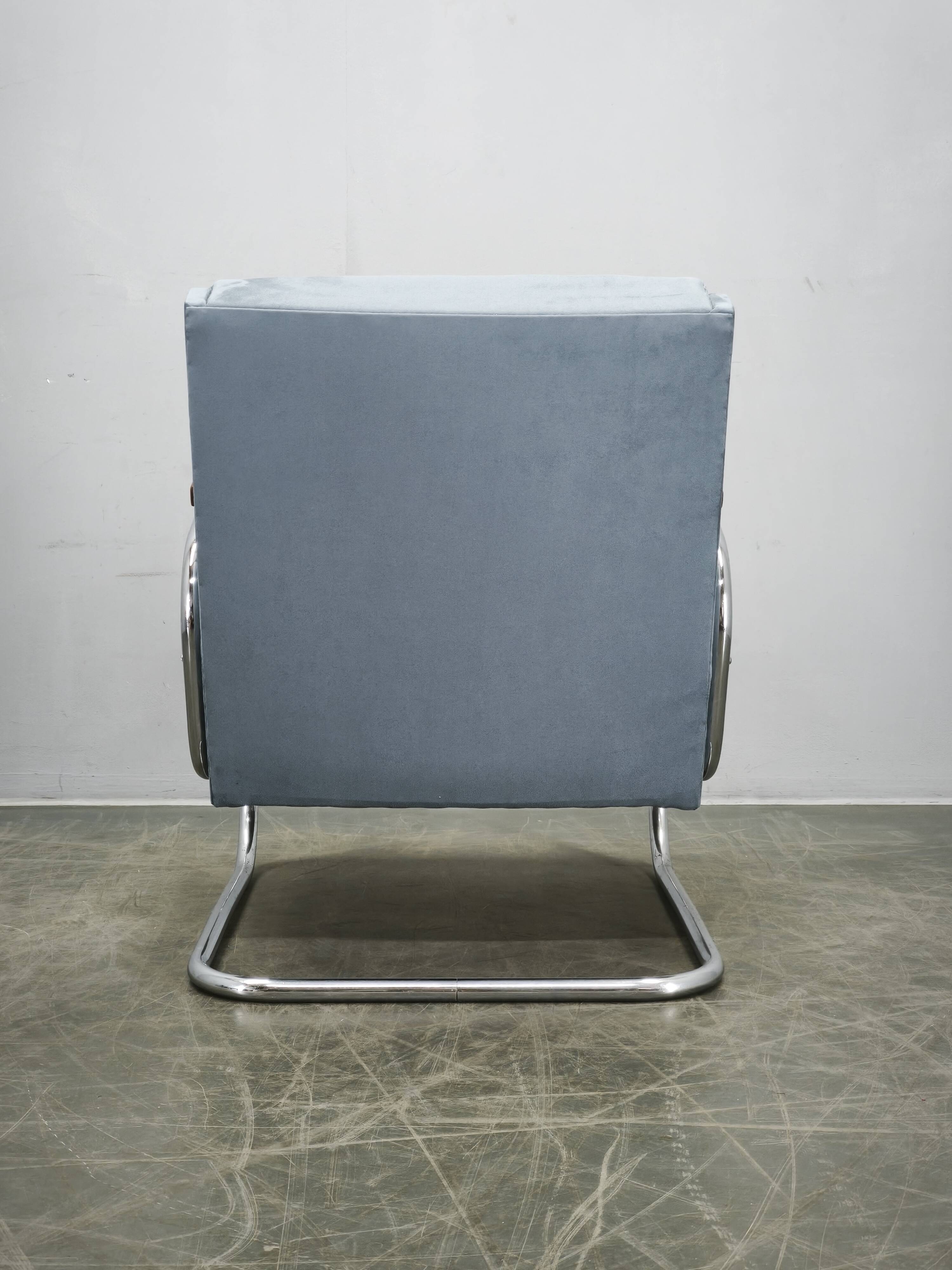 Fauteuil cantilever Bauhaus des années 1930 dans le style Thonet S 411, attribué à Kovo
