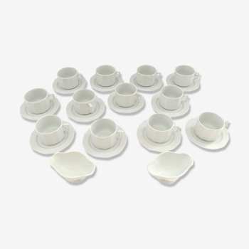 Pillivuyt porcelain chocolate bistro service