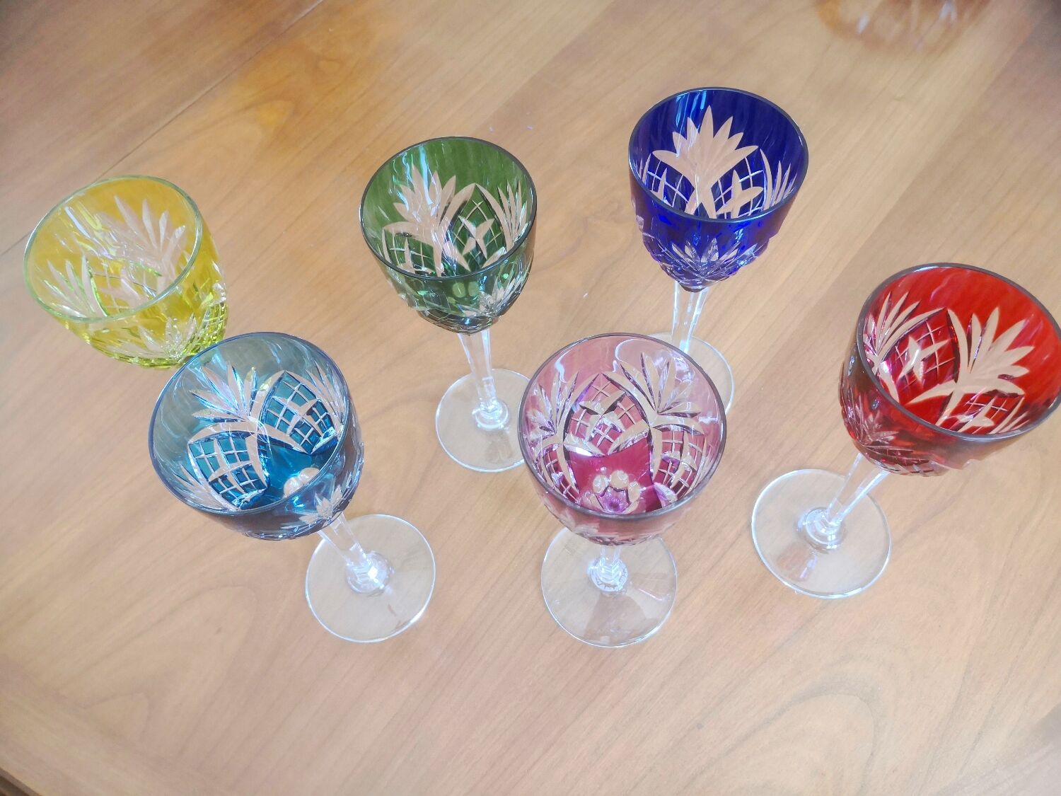 Saint Louis wine glasses, Chantilly model