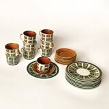 Boch La Louvière coffee service and dessert plates - Bernadette series, 1966