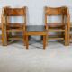 Ensemble de 4 chaises et table basse Maison Regain, France, circa 1970