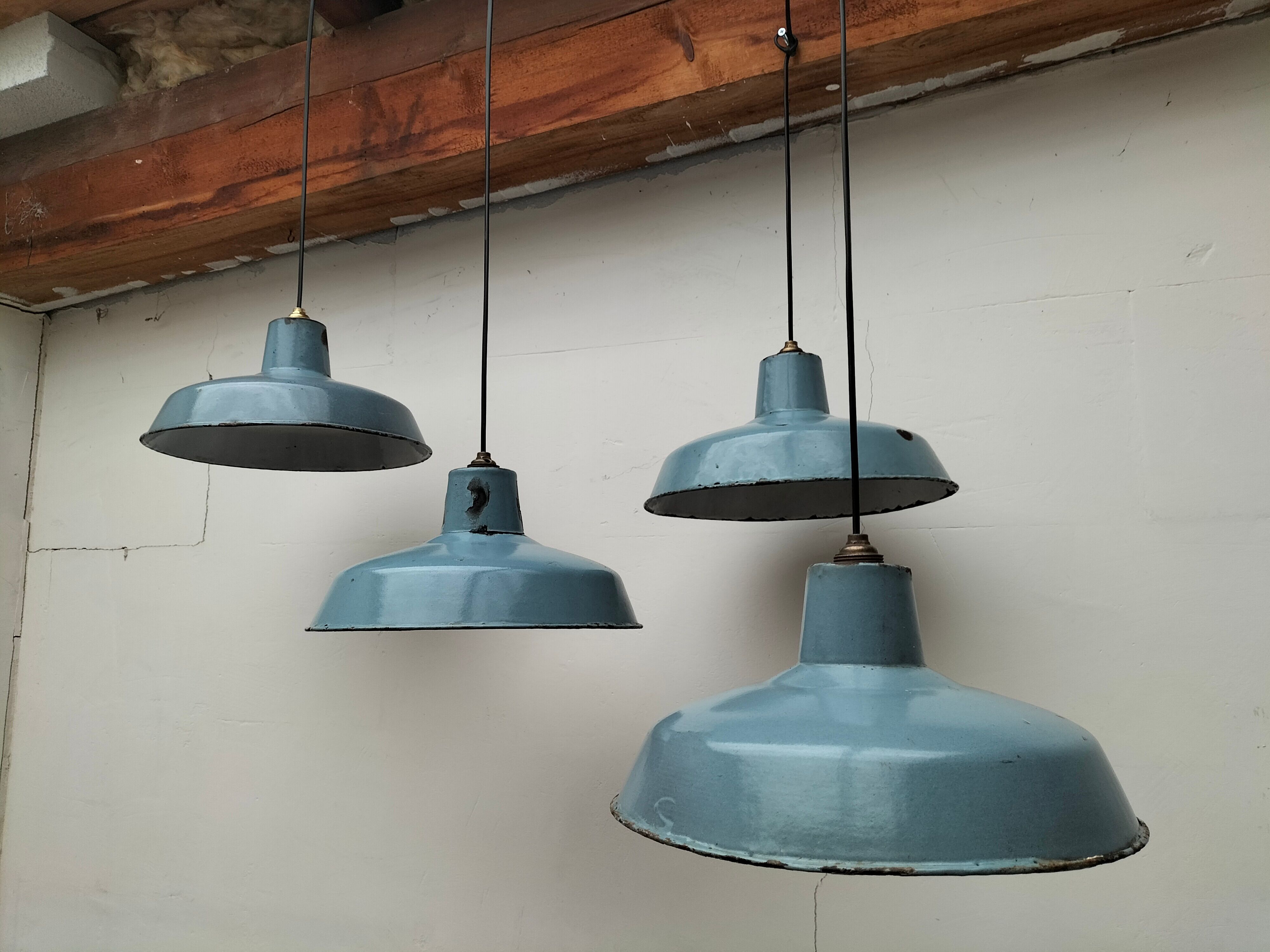 Series of antique lamps