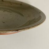 Flat center table in pyrity sandstone swirl Rémi Bonhert 1970 La Borne