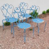 Old wrought iron garden furniture
