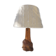 Vintage wood brutalist lamp 50s