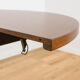 Table à manger ronde en teck extensible des années 1960, Danemark