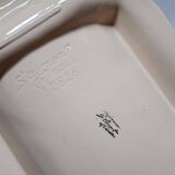 St Clément France majolica asparagus tray in slip