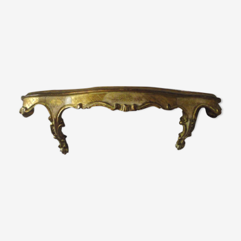 Golden wood console