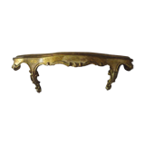 Golden wood console
