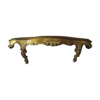 Golden wood console