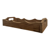 Old solid wood presentation tray