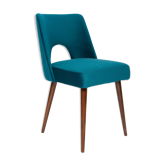 Chaise 'Shell' en Velours Vert Émeraude Milieu du Siècle, Europe, 1960s