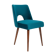 Chaise 'Shell' en Velours Vert Émeraude Milieu du Siècle, Europe, 1960s
