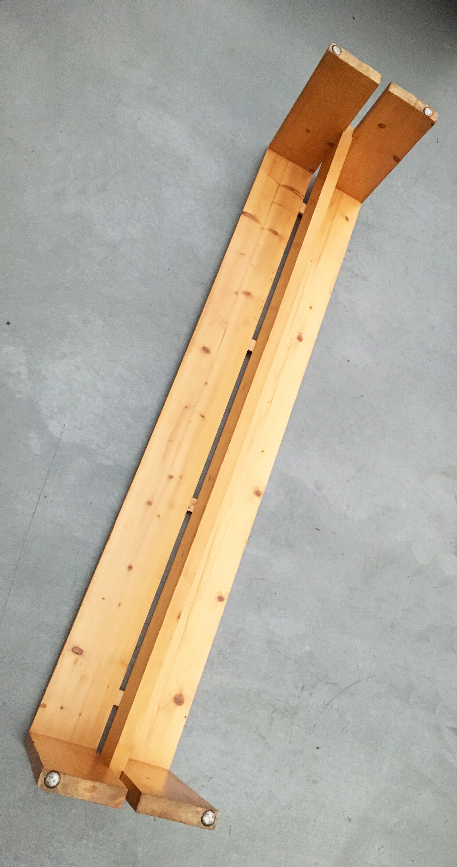 Charlotte Perriand pine bench for Les Arcs, 1960