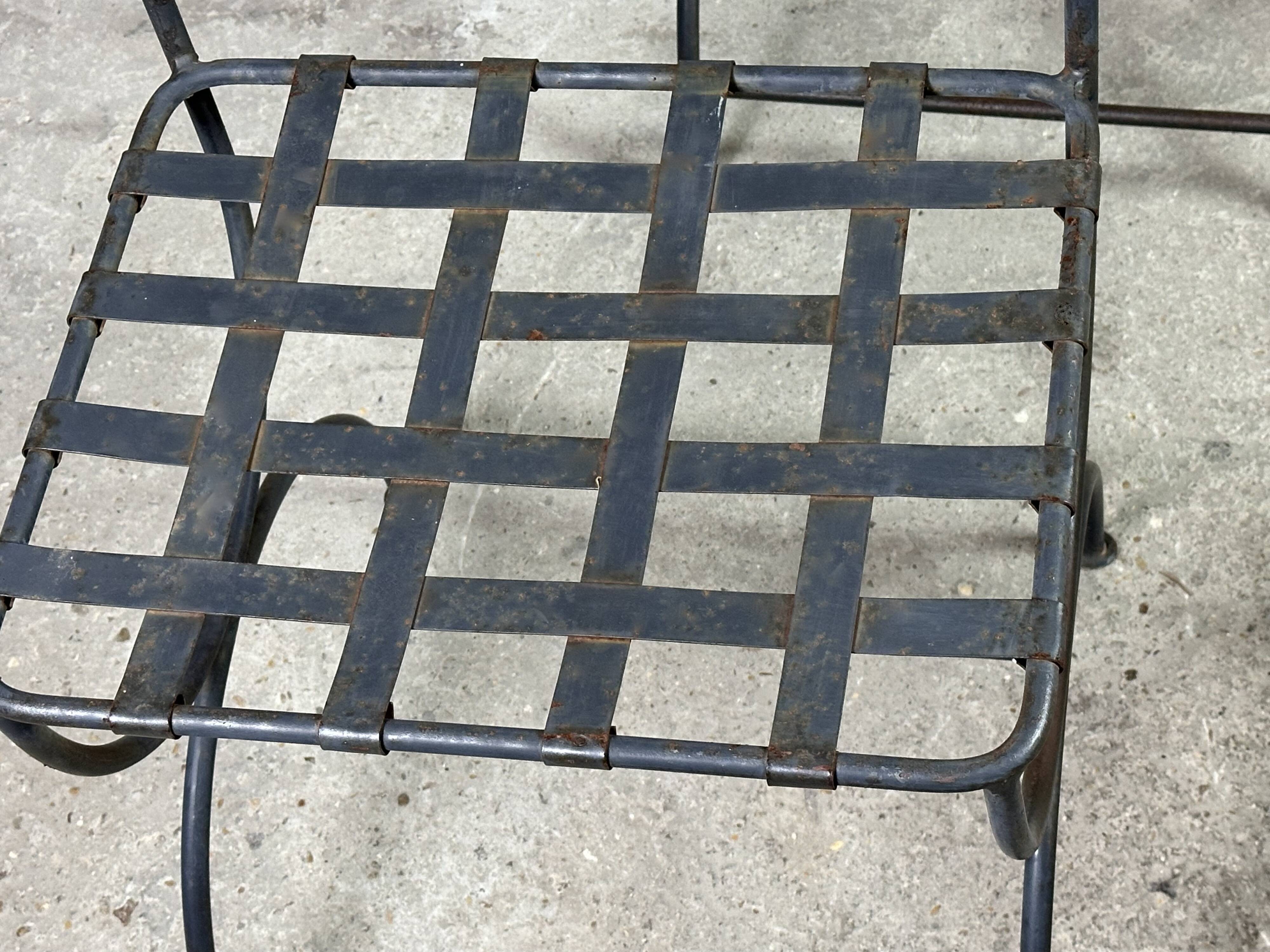 Wrought iron chairs (set of 4)