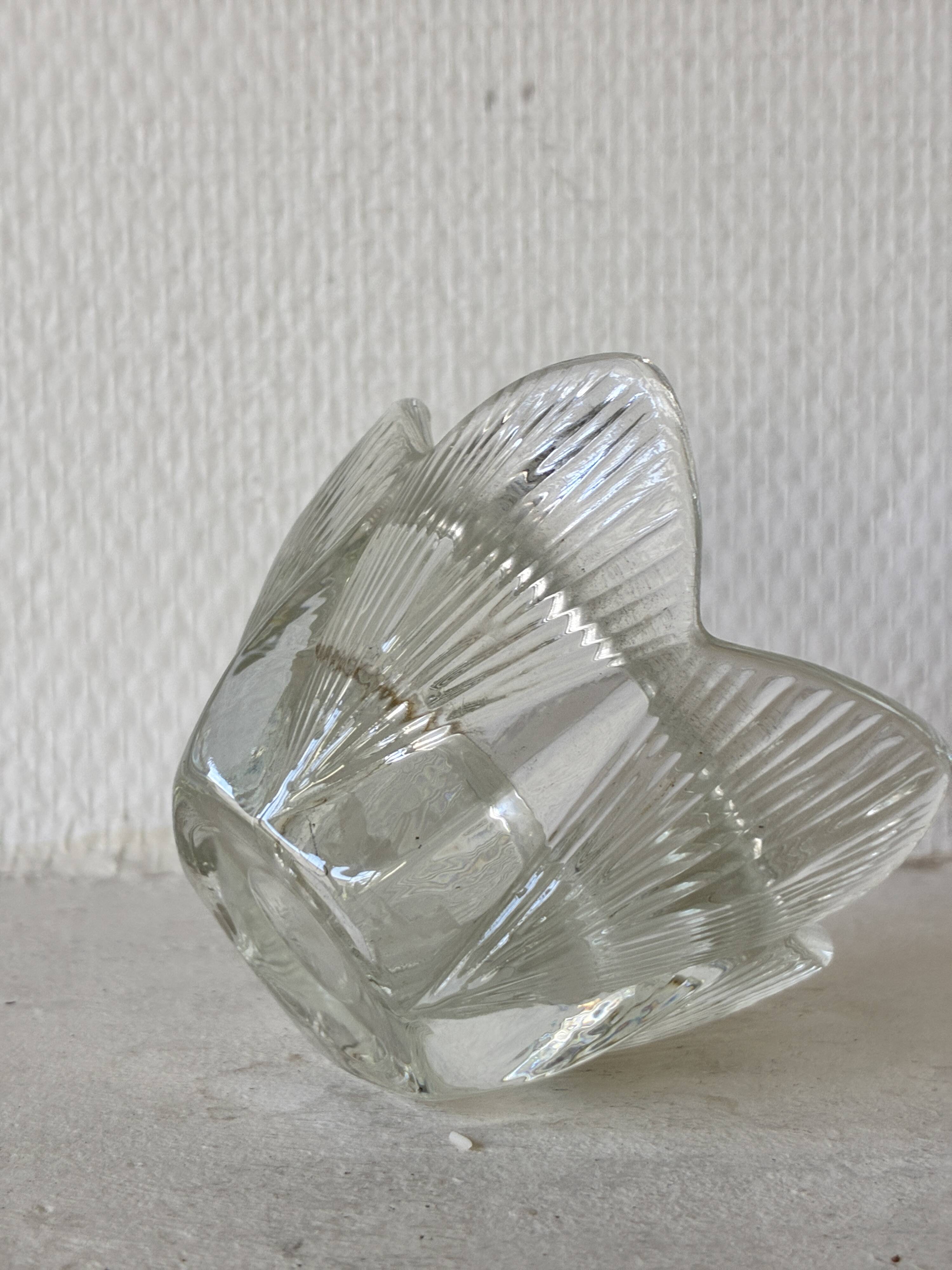 Bougeoir verre forme tulipe
