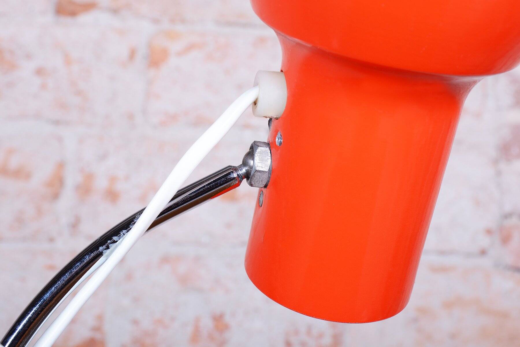 Mid-Century Czech Chrome Table Lamp attributed to J. Hůrka for Napako, 1960s