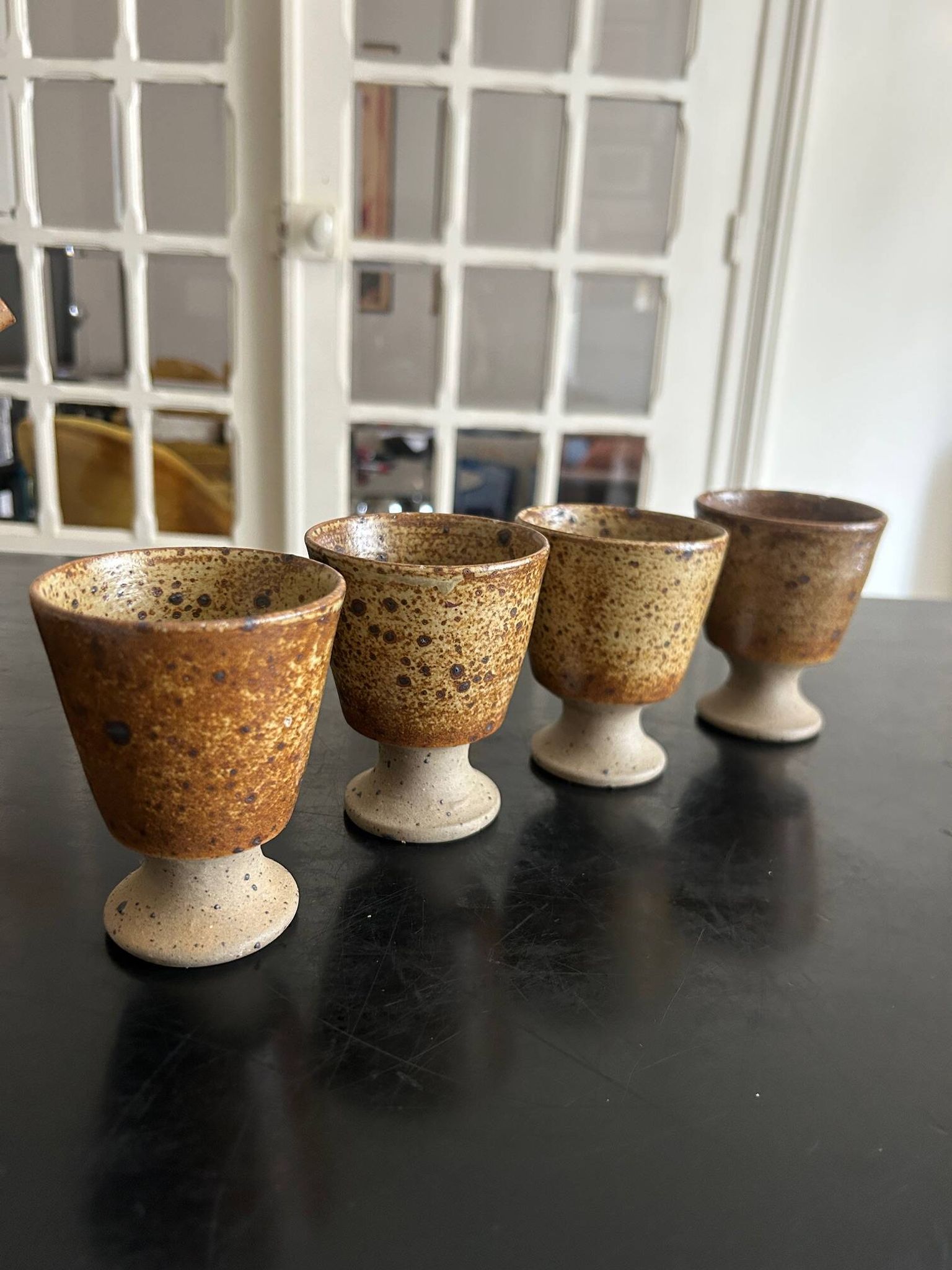 tea or coffee service in stoneware by Charles Gaudry