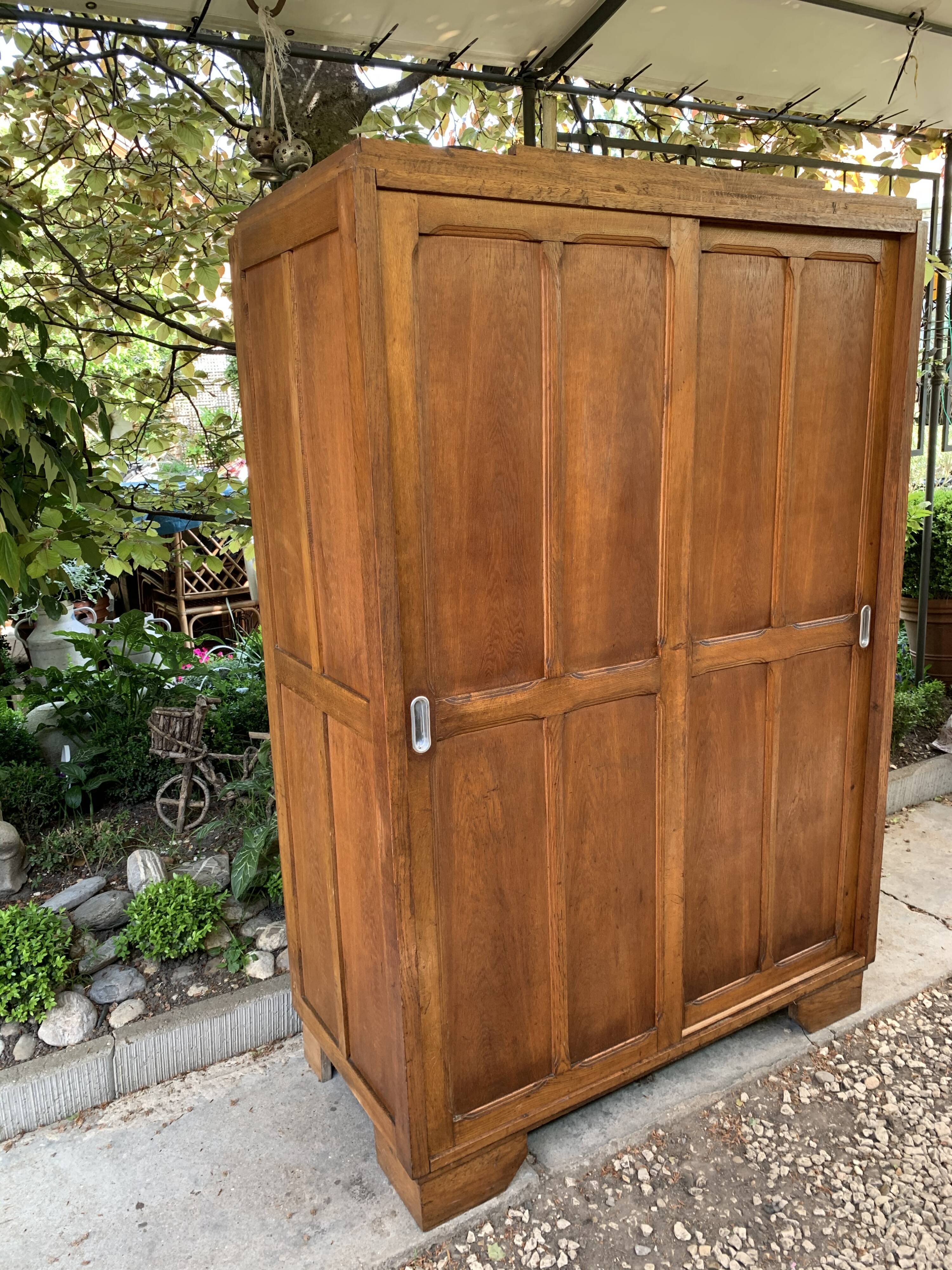 Parisian wardrobe 50's sliding doors