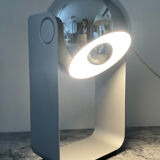 Pair of Eyeball lamps in chrome metal and aluminium