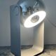 Pair of Eyeball lamps in chrome metal and aluminium