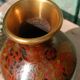 Cloisonné metal vase