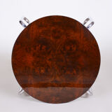 Walnut Art Deco table made in 1950s Czechia by Kovona