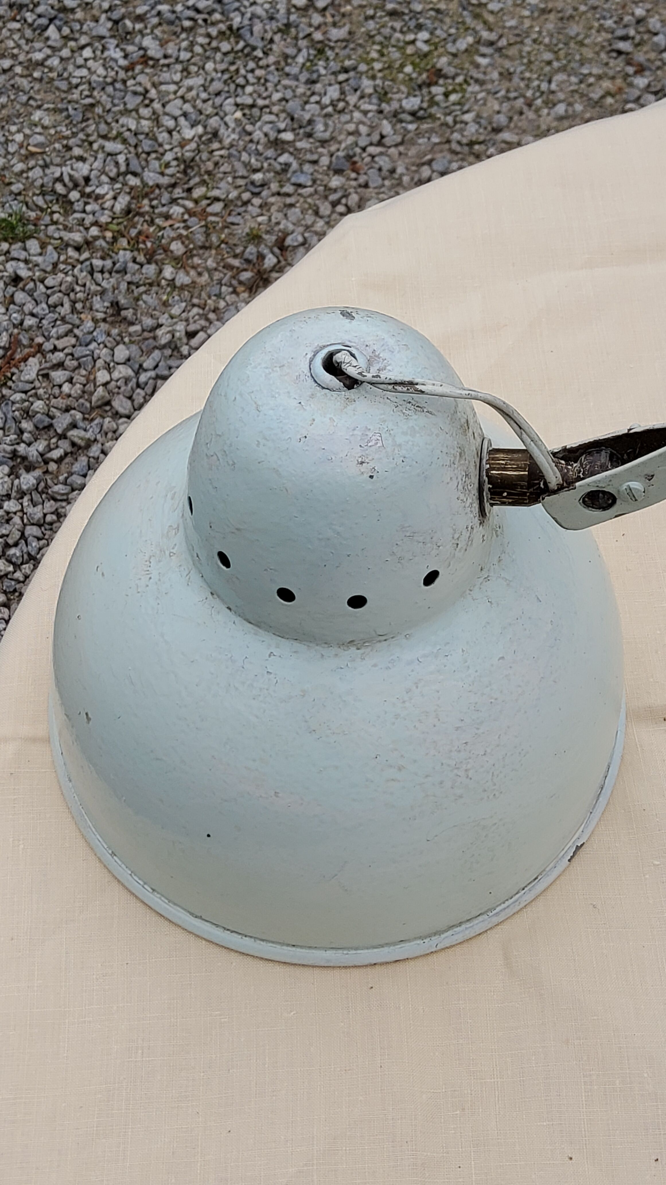 Adjustable metal accordion wall lamp from the 50s aluminum lampshade