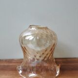 Globe de lampe en verre ambré vintage baladeuse supension