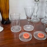 Vintage crystal coasters