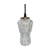 Old-globe suspension viewer made of tapered glass