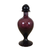 Carafe glass bubbled from Biot violet