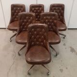 Shelby Williams dining table and 6 chairs
