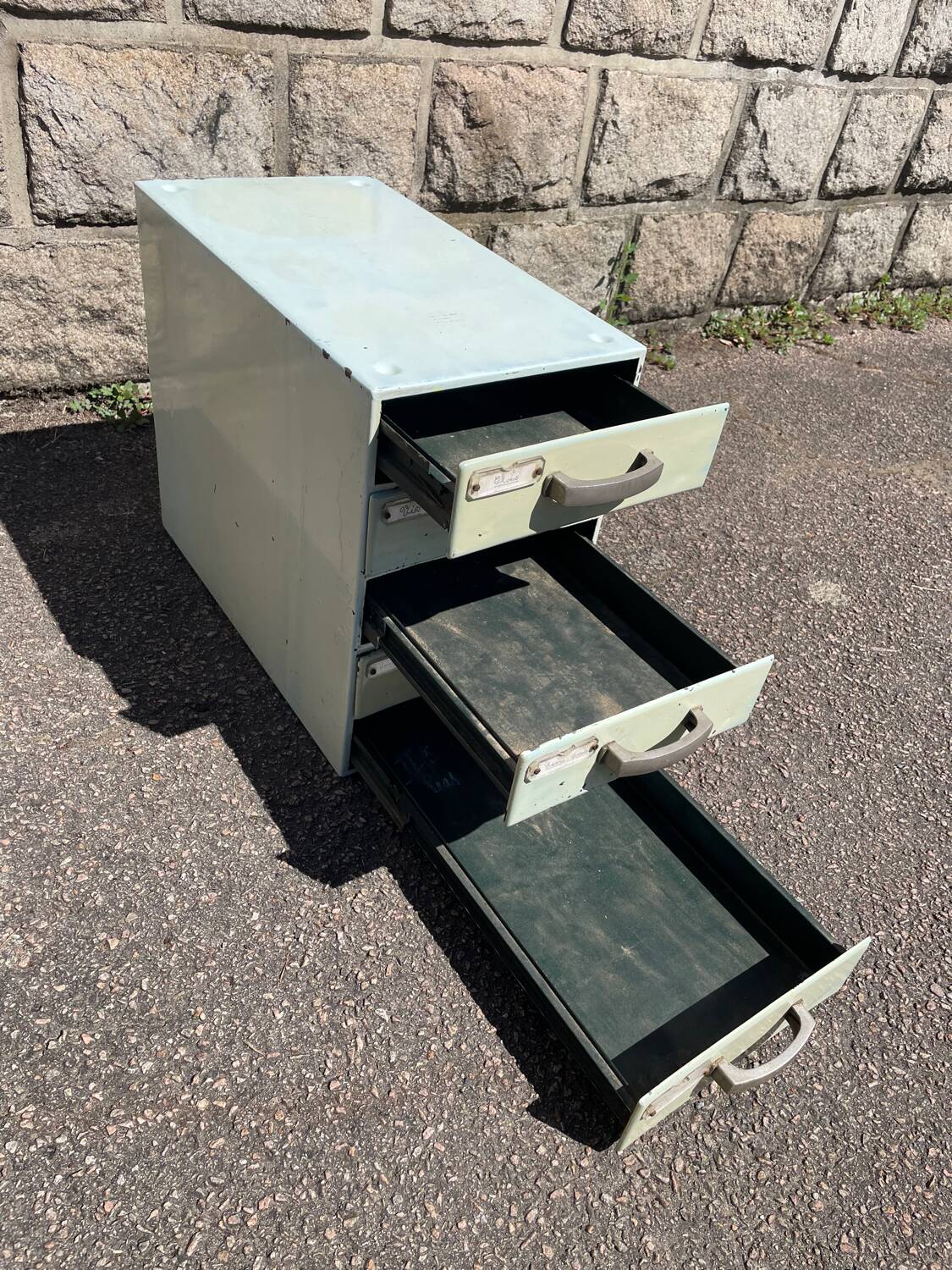 Vintage Metal Drawer Unit