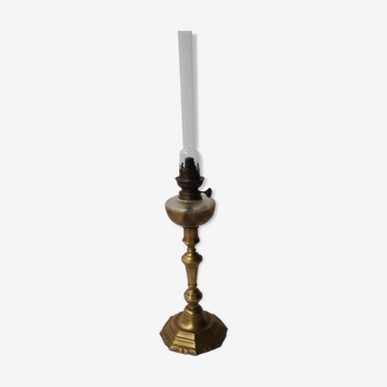 Brass old oil lamp