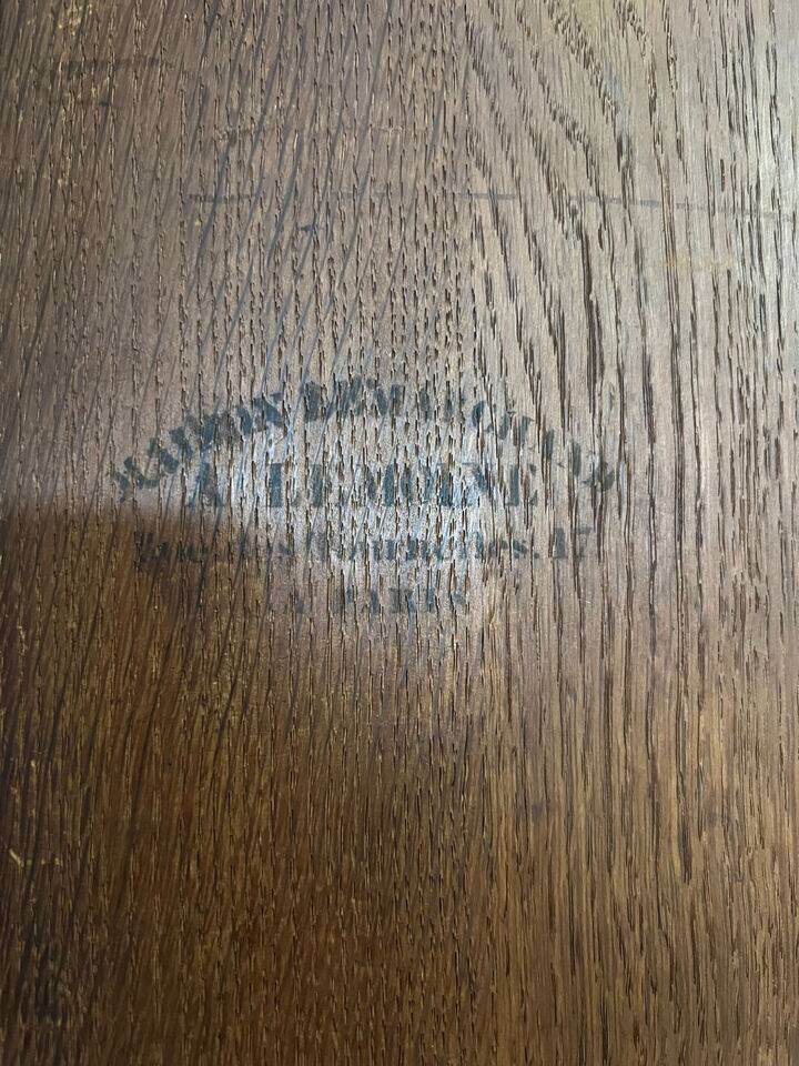 Lemarchand-Lemoine: Scriban cabinet stamped Napoleon III period in marquetry