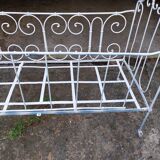 Old wrought iron bed for children