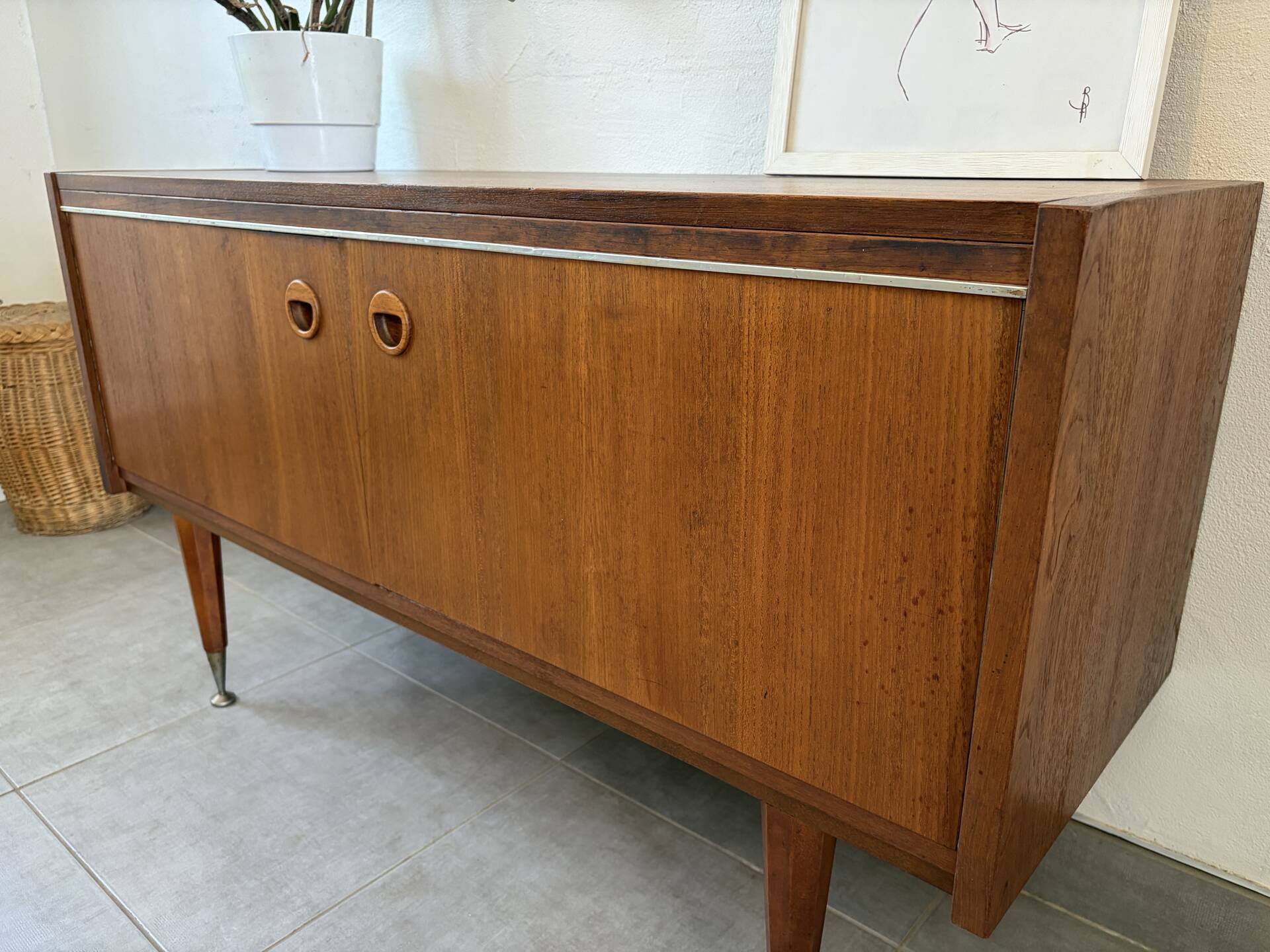 Enfilade scandinave en teck vintage