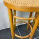 Bar stools cannage and curved wood 80s