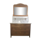 Commodity / wooden and marble toilet table
