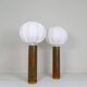 Rare and large ceramic table lamps from the mid-century, Sweden, 1960s.