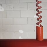 Vintage height adjustable red fluorescent tube lamp (Massive)