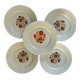 Assiettes seventies en porcelaine de Limoges