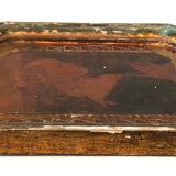 Old Italian Octagonal Wood Frame