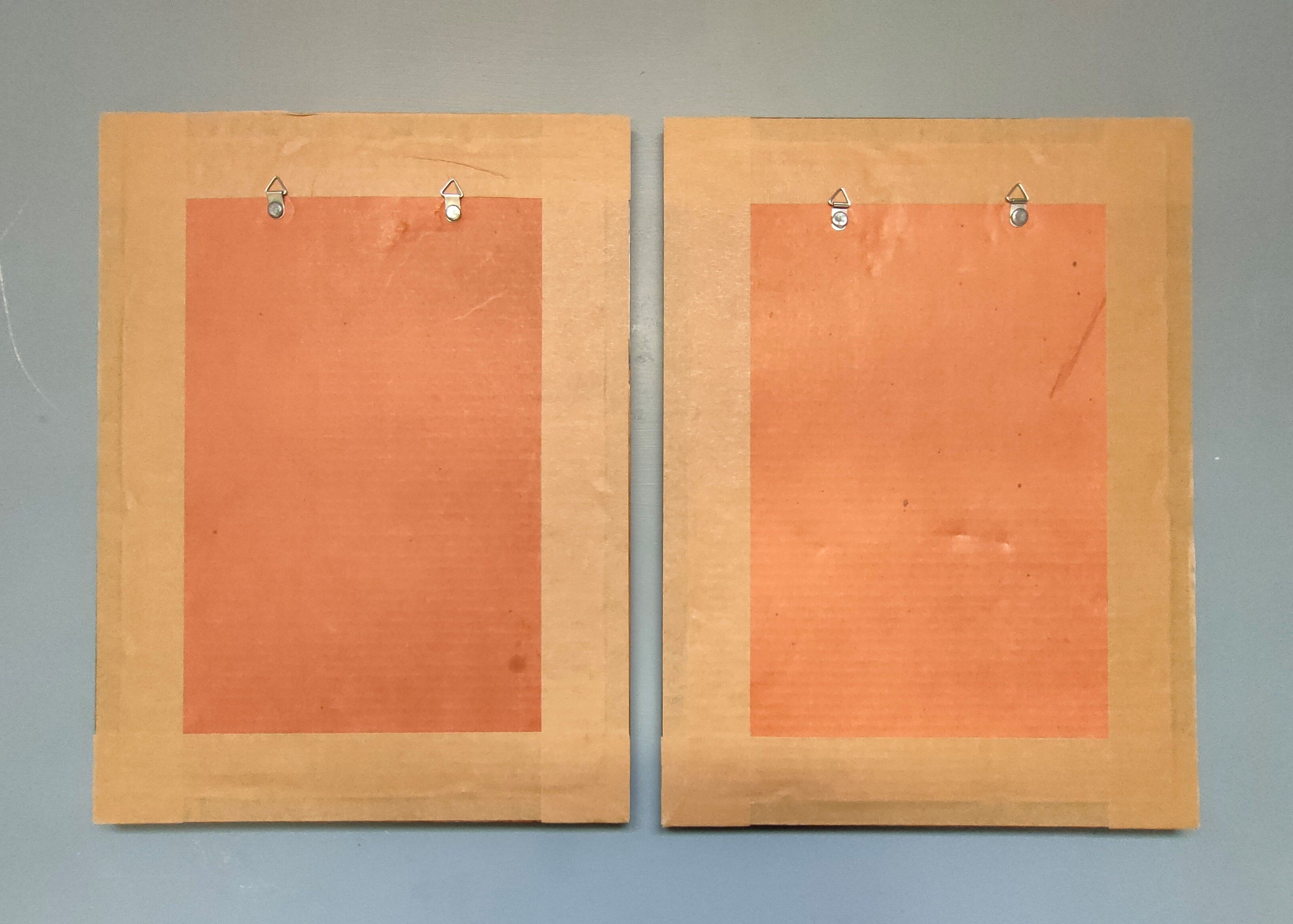 Two mirror frames Art-Deco style, silkscreened " Monte-Carlo " - France - 70's