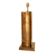 Vintage geometric brass lamp foot, Italy circa 1970