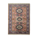 Vintage Orange Wool Azerbaijan Area Rug- 142x187cm